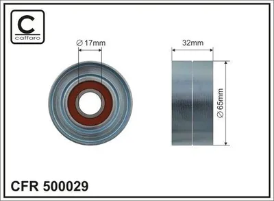 Produktbild von CAFFARO 500029 Spannrolle Keilrippenriemen 65mm passend für MERCEDES-BENZ M-Klasse (W164) S-Klasse Limousine (W221) G-Klasse SUV (W463) R-Klasse GL