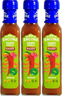 Produktbild von [ 3x 142ml ] ENCONA Süße Mango Chilisauce / Grill Sauce / Mango Chilli Sauce