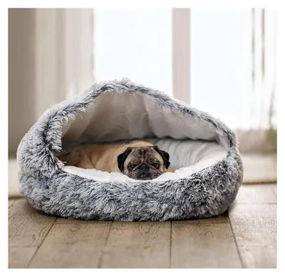 Produktbild von Katzen- und Hundebett Kuschelhöhle - Ø 60 cm aus Plüsch, waschbar