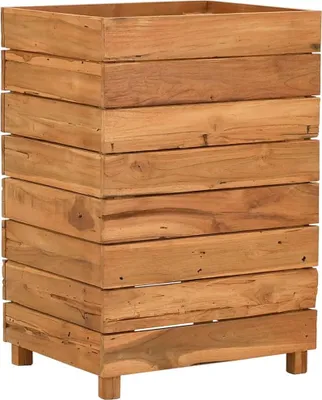 Produktbild von vidaXL Hochbeet 50x40x72 cm Teak Altholz und Stahl
