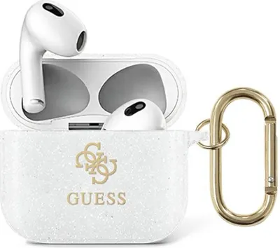 Produktbild von Guess GUA3UCG4GT AirPods 3 Hülle Transparent Glitter Collection Schutzhülle