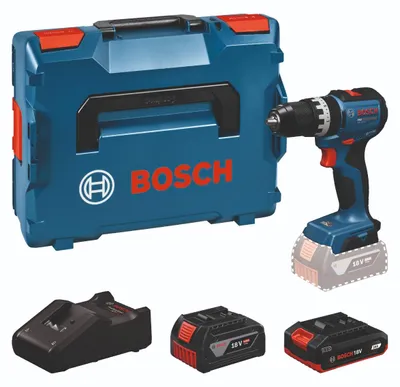 Immagine prodotto di Avvitatore a percussione a batteria Bosch GSB18V-52, 1x GBA 18V 2,0 Ah, 1x GBA 18V 4,0 Ah in L-BOXX