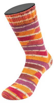 Produktbild von Lana Grossa - Meilenweit 100g Seta Giappone 3386 braun, fuchsia, tonrot, ecru, grau, mandarin, rotviolett