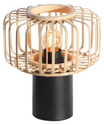Image de Steinhauer - lampe de table - Bloeba - naturel - bambou métal - Ø 20cm - E27 - 4143ZW
