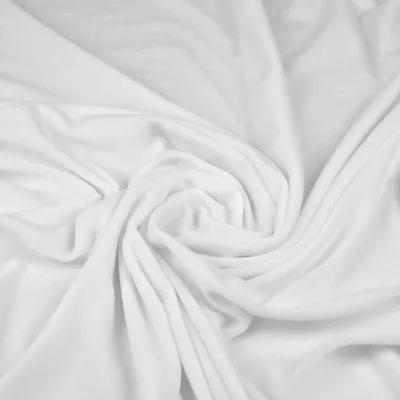 Produktbild von Baumwollvelours Bekleidungsstoff - weiß