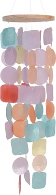 Produktbild von Windspiel Capiz Muscheln 14x48cm Perlmutt Bunt