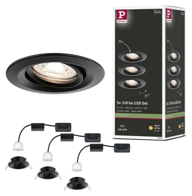 Immagine prodotto di Paulmann Luce da incasso LED Nova Mini set base orientabile