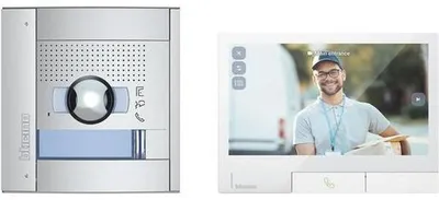 Productafbeelding van Legrand Bticino 363532 Flex'ONE videoset met bedieningspaneel SFERA, 1 paneel en 2 drukknoppen