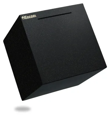 Produktbild von Spardose aus Edelstahl (19 cm), schwarz