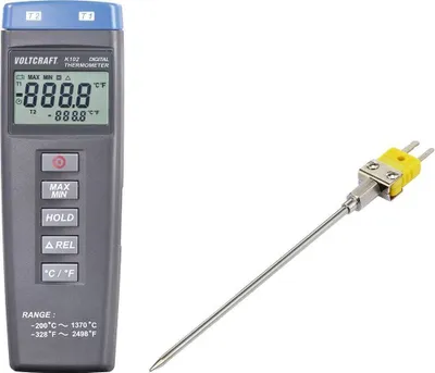 Produktbild von VOLTCRAFT K102 + TP 203 Temperatur-Messgerät Fühler-Typ K