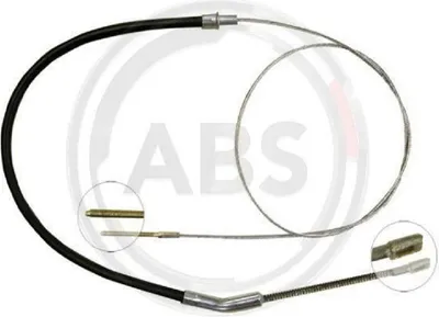 Produktbild von Seilzug Feststellbremse 1.763 mm Trommelbremse A.B.S. für u.a. VW KAEFER