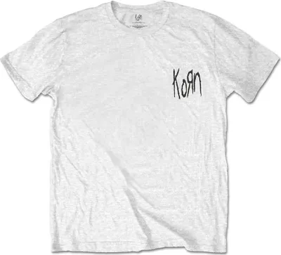 Obrázek produktu pro Korn Scratched Type White L Tričko