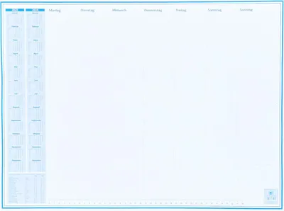 Produktbild von Schreibtischunterlage Schreibunterlage Papier 30 Blatt Kalender 2025 56,5 x 42 cm