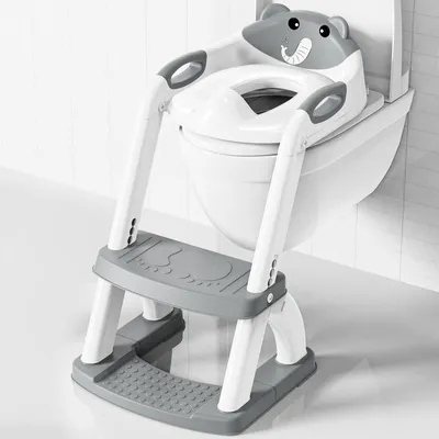 Image de Siège de toilette pour enfants avec marchepied et protection anti-éclaboussures