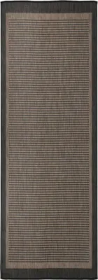 Zdjęcie produktu dla Dywan zewnętrzny o płaskim splocie 80x250 cm ciemnobrązowy