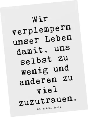 Produktbild von Mr. & Mrs. Panda Postkarte Spruch Leichtigkeit und Vertrauen - Weiß - Geschenk, Selbstwert, Zauber, Gefühl, Motivation, Zuversicht, Grußkarte, Zitat, Blumenwiese, Gefühle