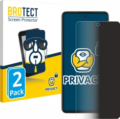 Produktbild von 2x BROTECT Sichtschutzfolie für Samsung Galaxy A52 / 5G Anti-Spy Privacy Sichtschutz Blickschutz Folie Blaulicht-Schutz