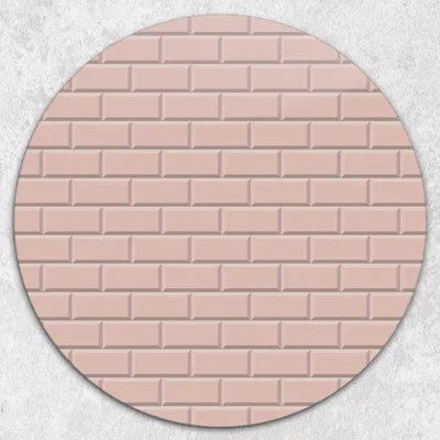 Produktbild von Glas-Herdabdeckplatten Glaskeramikkochfeld-Abdeckung Spritzschutz Glas Runden Schneidebrett fi40 cm - Farbige Ziegel