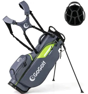 Obrázok produktu pre Golfová taška na stojan s 8 priehradkami a nepremokavým krytom SP38452GR, sivá – N