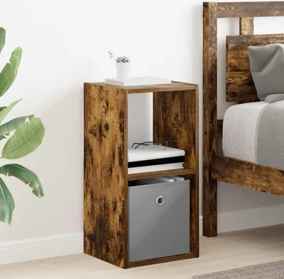 Obrázek produktu pro Maison Exclusive – noční stolek z kouřového dubu 30,5 x 27 x 59,5 cm, dřevotřísková deska