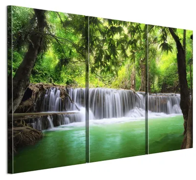 Image de LUMASOUL Tableau sur toile, motif nature, tableaux muraux cadre en bois, Tableau Mural pour Salon & Chambre, 90x60 cm Éclectique