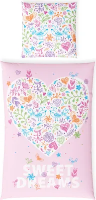 Produktbild von Baumwoll Bettwäsche Renforce Kinderbettwäsche Glow Hornisch