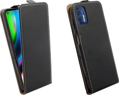 Obrázok produktu pre cofi1453® Flipové puzdro kompatibilné s mobilným telefónom MOTOROLA MOTO G9 PLUS vertikálne skladacie ochranné puzdro flip cover čierne