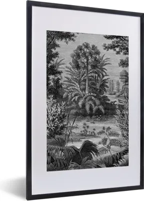 Produktbild von MuchoWow® Gerahmtes Poster Natur - Pflanze - Bäume - Gestaltung 40x60 cm - Poster mit Schwarzem Bilderrahmen Wandposter Rahmen Foto Bilder - Poster in Rahmen