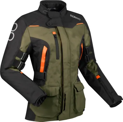 Image de Veste textile imperméable Bering Zephyr pour femme, kaki/noir, 46
