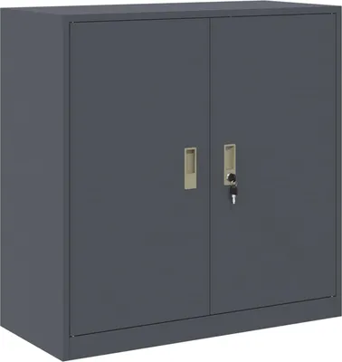 Zdjęcie produktu dla vidaXL Szafka do przechowywania ze schowkiem antracyt 90 x 40 x 90 cm