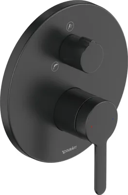 Produktbild von Duravit DU C.1 Einhebel-Wannenmischer UP m. Umstellvent.,Ausl.77 B170mm,Schwarz M.