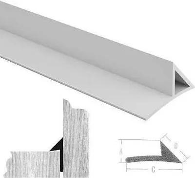 Produktbild von Miko® Kunststoff Dreikantleiste mit Nagelfahne 15x15 80lfm 2,0m