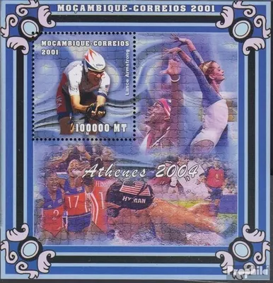 Produktbild von Briefmarken Mosambik 2001 Mi Block93 (kompl.Ausg.) postfrisch Olympische Sommerspiele 2004