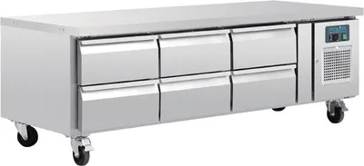 Produktbild von Polar Serie U Gn-Kühltisch Mit 6 Schubladen 317L