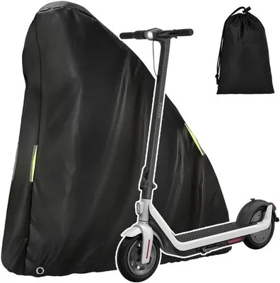 Produktbild von Elektrische Scooter-Abdeckung - Universelle Wasserfeste Schutz mit Reflexstreifen - Mit Gepäcktasche