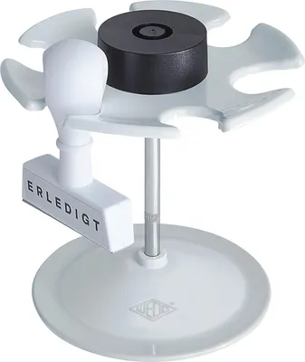 Produktbild von Stempelträger rund für 6 Stempel lichtgrau Packung mit 50 Stück