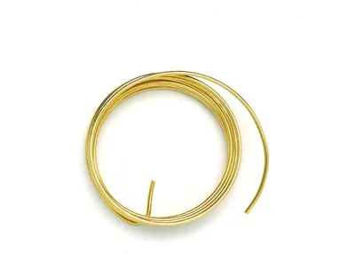 Produktbild von Glorex Deko Aludraht goldfarben 2 mm, 2 m
