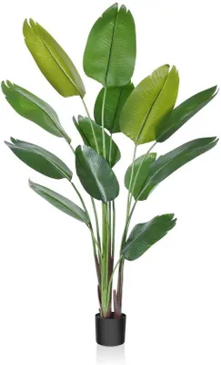 Produktbild von Kunstpalme 180cm mit 13 Blättern für Innen und Aussen