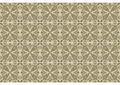 Image de Autocollants décoratifs pour carrelage de cuisine et de salle de bain – 24 autocollants Humberto Azulejos – 24 autocollants de 15 x 15 cm