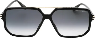Immagine prodotto di Marc Jacobs - Occhiali da sole rettangolari da uomo SY2618 (Taglia unica) (Grigio scuro)