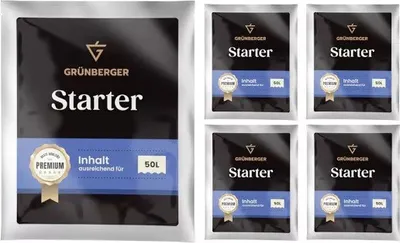 Zdjęcie produktu dla Grünberger STARTER Drożdże winne do wznowienia fermentacji Drożdże winne suszone - 5 sztuk