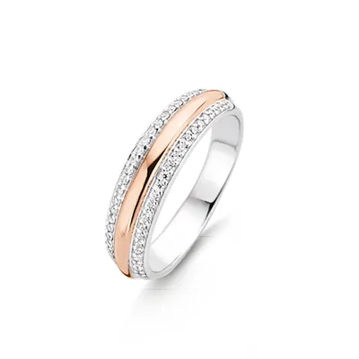 Produktbild von 12144ZR-50 Ring Zirkonia bicolor rosè 12144ZR Ti Sento Milano
