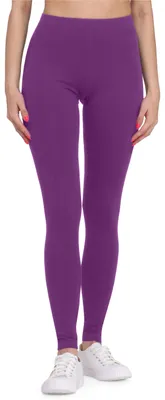 Image de Leggings longs en viscose pour femmes Bellivalini BLV50-147 (violet, M)