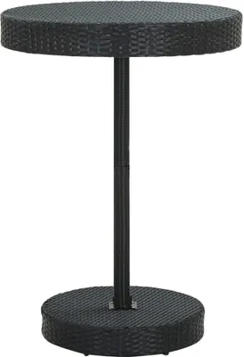 Immagine prodotto di The Living Store Tavolo da giardino nero 75,5x106 cm Poly Rattan