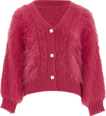 Produktbild von SWIRLY damen strickjacke - pink, M