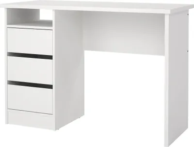 Immagine prodotto di Tvilum Scrivania Function Plus con 3 Cassetti, Bianco, 110x48.5x76 cm