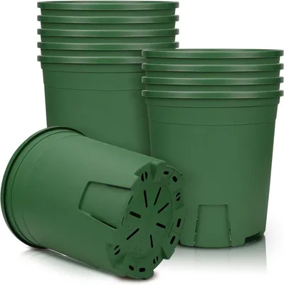 Zdjęcie produktu dla Doniczka 12,5 cm, Zestaw 5 sztuk, Plastik, do siewek