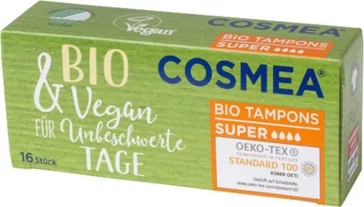 Produktbild von Cosmea Bio Tampons super (16er Stück)
