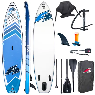 Produktbild von Aufblasbares SUP-Board F2 Axxis 10'5" Light Blue Combo – Paddel 2-in-1 & Sitz