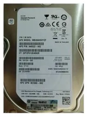 Produktbild von HPE Festplatte - 2 TB - Hot-Swap - 3.5" LFF (8.9 cm LFF)